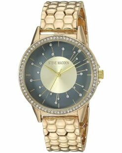 New ⌛ Steve Madden Fashion Watches Ladies Textured Mesh Alloy Band Watch SMW171 ⌛