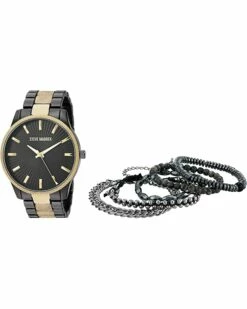 Hot Sale 💯 Steve Madden Fashion Watches Watch and Multi Bracelet Set SMWS065 ⌛